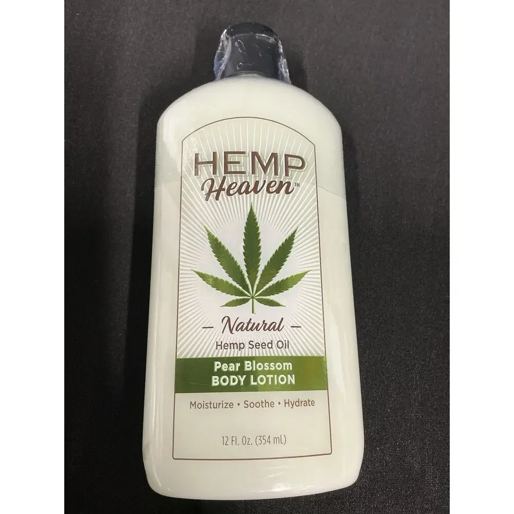 (2-Pk) HEMP Heaven ORGANIC Hemp Seed‎ Oil Pear Blossom Body Lotion